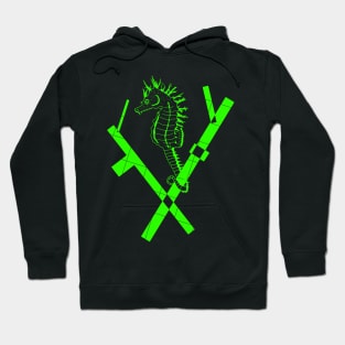 Green Seahorse Hoodie